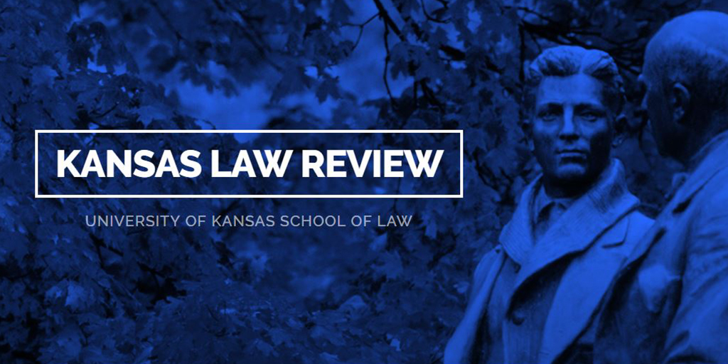 Kansas Law Review blog